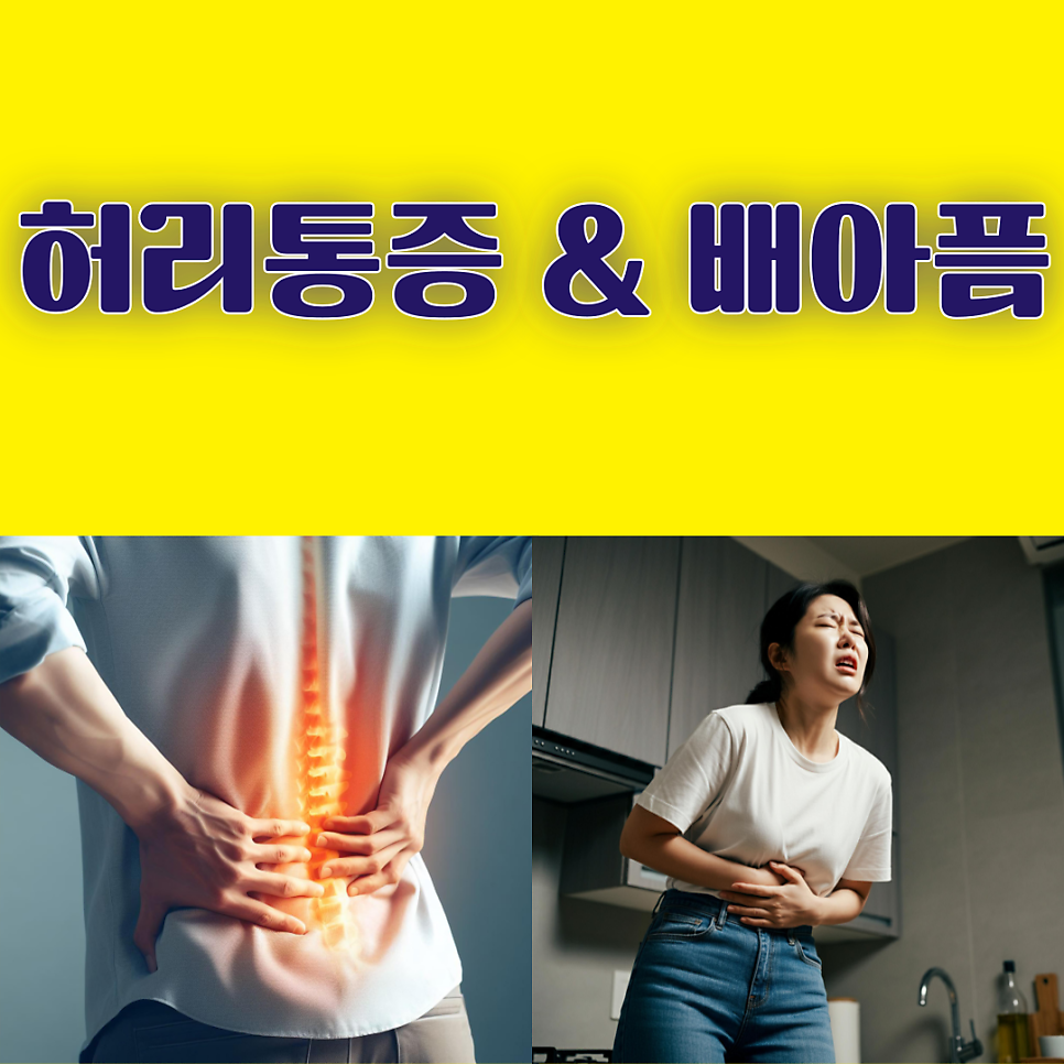 허리 통증 배 아픔 원인은 뭘까?